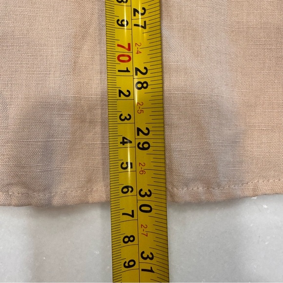 B52 Women’s Collared 1/2 Button Up Pullover Blouse Linen Tan Sz XXL NWT - Picture 7 of 12